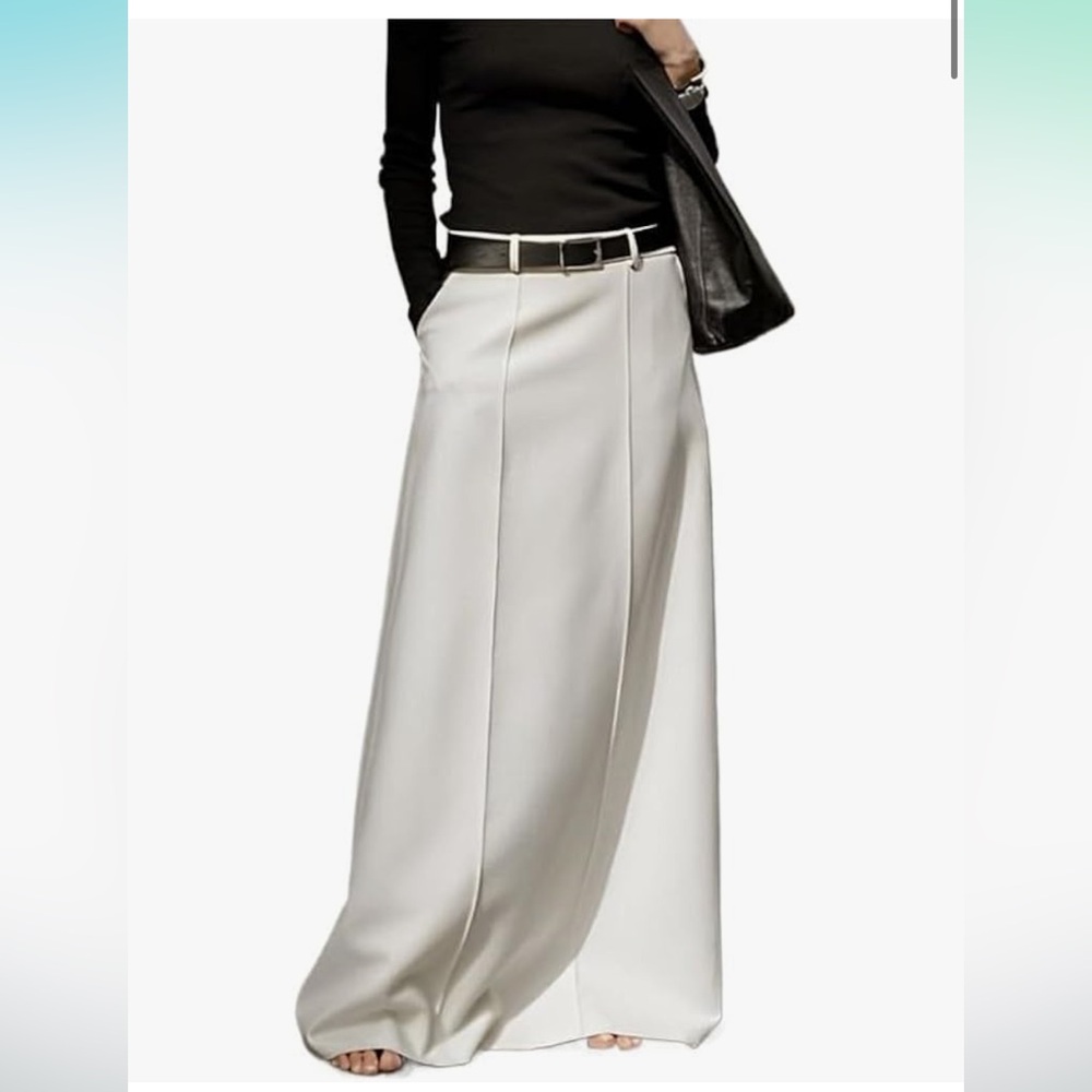 White maxi skirt
